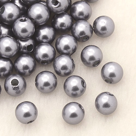 Imitation Pearl Acrylic Beads PL607-09-1