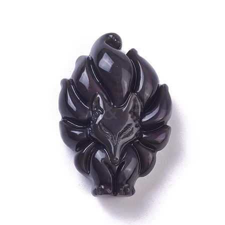 Natural Obsidian Pendants G-I226-09A-1