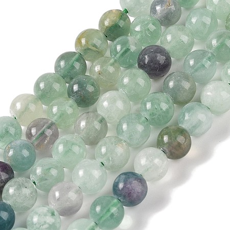 Natural Fluorite Beads Strands G-P530-B04-03-1