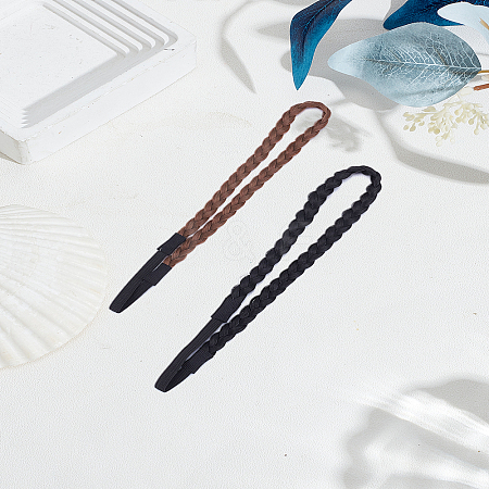 2Pcs 2 Colors Wigs Headbands OHAR-LP0001-39-1