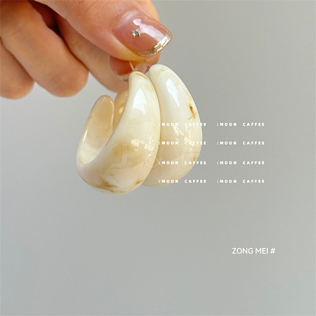 Resin Stud Earrings FS-WG7AFB5-01-1