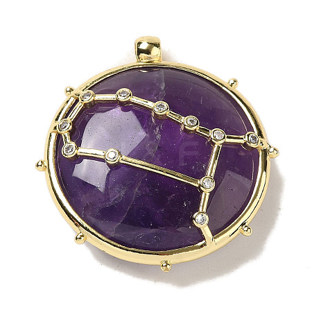 Constellation Natural Amethyst Pendants G-A300-E05-1