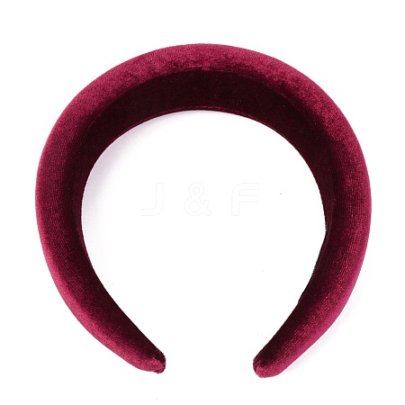 Flocking Cloth Sponge Thick Hairbands OHAR-O018-04G-1