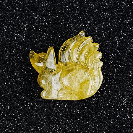 Natural Citrine Nine Tails Display Deocration PW-WG21EFF-03-1