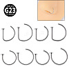 G23 Titanium D Shaped Clip on Nose Rings WGA60F5-07-1