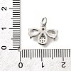 Bees Brass Micro Pave Cubic Zirconia Charms KK-S508-47P-3