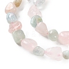 Natural Morganite Beads Strands G-P497-01C-57-4