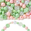 250G UV Plating Rainbow Iridescent Opaque Acrylic Beads PACR-CJ0001-38B-9