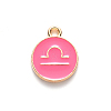 Alloy Enamel Pendants X-ENAM-S124-01B-03K-2