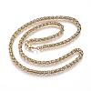 304 Stainless Steel Wheat Chain Necklaces NJEW-D285-13G-1