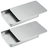 2Pcs Slide Top Tinplate Trinket Storage Boxes CON-SP0001-22B-02-1