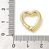 Rack Plating Heart Brass Spring Gate Rings KK-Z086-54G-03-3