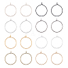 400Pcs 8 Colors Iron Hoop Earrings IFIN-FH0001-72B-1