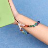Natural & Synthetic Gemstone Chips Cell Phone Lanyard Wrist Strap HJEW-SW00018-06-5
