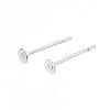 Non-Tarnish 304 Stainless Steel Stud Earring Findings A-STAS-D448-088P-3mm-1