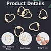 6Pcs Brass Screw Carabiner Lock Charms KK-HS0001-38-4