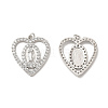 Brass Micro Pave Cubic Zirconia Pendants KK-E068-VB096-1