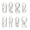 DICOSMETIC 8Pcs 8 Style 304 Stainless Steel Push Gate Snap Keychain Clasp Findings STAS-DC0002-22-1