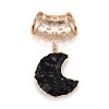 Natural Obsidian Big Pendants PALLOY-I211-01LG-2