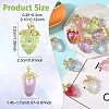 Transparent Acrylic with Alloy Pendants TACR-YW0003-14A-3