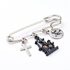 Iron Safety Brooch for Halloween JEWB-BR00048-02-2