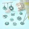 20Pcs 10 Styles Bohemia Styles Alloy & Acrylic Pendants FIND-CJ0005-70-6