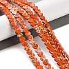 Dyed Synthetic Imperial Jasper Beads Strands G-M403-A39-02-2