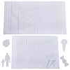 ARRICRAFT 20Sheets 5 Style OPP Plastic Transparent Holographic Lamination Sheets DIY-AR0002-19-1