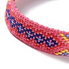 Polyester-cotton Braided Rhombus Pattern Cord Bracelet FIND-PW0013-001A-09-3