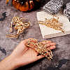 3Pcs 3 Style Halloween Alloy Claw Hair Clips for Women Girls AJEW-TA0001-91-5