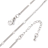 Brass Curb Chains Necklaces for Women NJEW-D302-09P-2