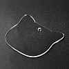 Transparent Acrylic Blank Pendants TACR-Z003-01A-4
