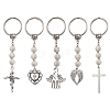 Tibetan Style Alloy Pendants Keychain KEYC-JKC00892-1