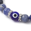 Natural Sodalite Beads Stretch Braclets for Women Men BJEW-JB11453-3