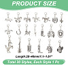 Alloy Pendant Decorations HJEW-GA00004-4