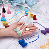 12Pcs 12 Color Double-end Velvet Tassels Pendant DIY-GN0001-10-5