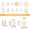 SUNNYCLUE 60Pcs 12 Styles 304 Stainless Steel Charms STAS-SC0002-35G-2