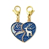 Alloy Enamel Split Pendant Decorations HJEW-JM02818-03-2