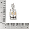 Buddhist Jewelry 304 Stainless Steel Textured Pendants STAS-F168-67A-P-3