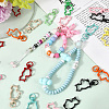 30Pcs Spray Painted Eco-Friendly Alloy Swivel Snap Hooks Clasps FIND-SC0016-41-6
