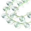 Natural Green Fluorite Beads Strands G-G116-A02-04-4