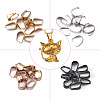 40Pcs 4 Style PVD Vacuum Plating 304 Stainless Steel Snap on Bails STAS-YS0001-12-2