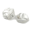 Non-Tarnish Flower 304 Stainless Steel Stud Earrings EJEW-G400-29P-1