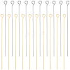 100Pcs 2 Colors Brass Eye Pins KK-BBC0020-58-1