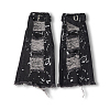 Denim Fabric Ripped Leg Sleeves AJEW-WH20060-26-6