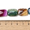 Natural Striped Agate/Banded Agate Beads Strands G-B137-B01-01-6
