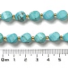 Dyed Natural Howlite Beads Strands G-G023-B01-01B-5