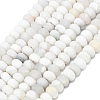 Natural White Crazy Agate Beads Strands G-P575-A04-8x5mm-03-2