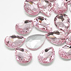 Pointed Back Glass Rhinestone Cabochons RGLA-T081-6x8mm-10-1