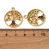 304 Stainless Steel Rhinestone Pendants STAS-L299-07G-3